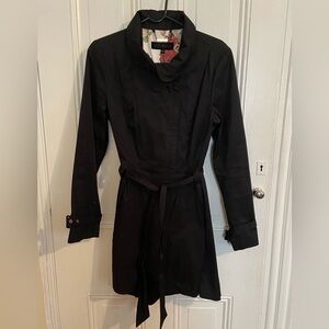 Steve Madden Black Trench Coat